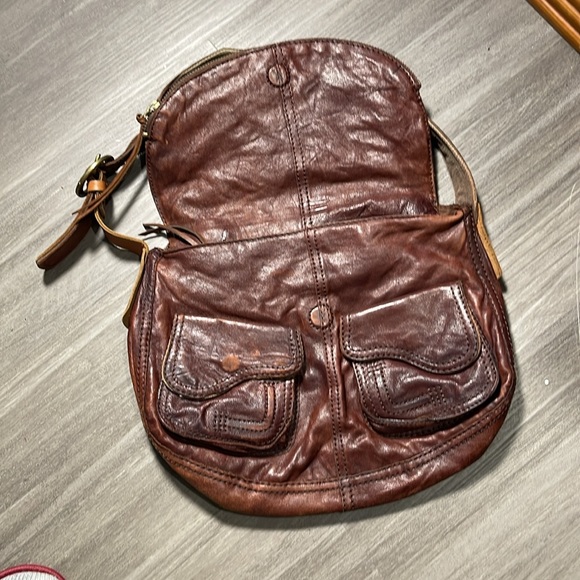 Lucky Brand distressed all leather vintage hobo bag. Vintage good condition - Picture 3 of 7